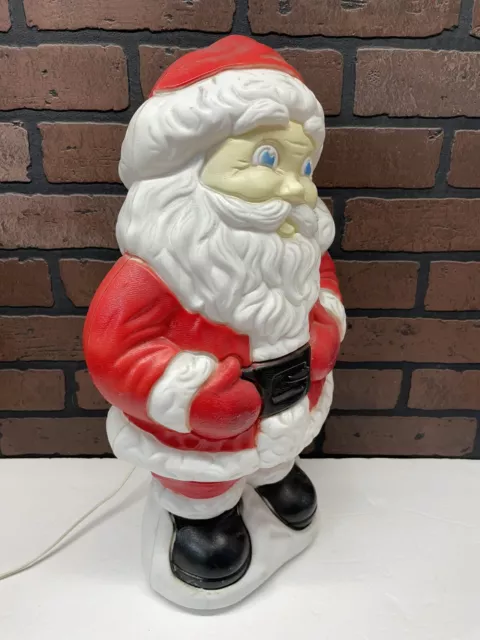 Vintage 1999 Grand Venture Christmas Santa Claus Lighted Blow Mold 18" Light Up 2