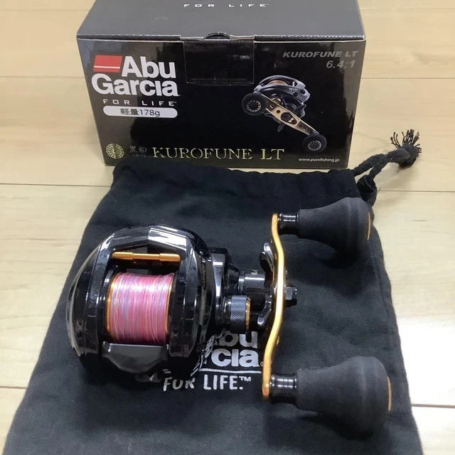 リール Abu Garcia KUROFUNE LT 6.4:1 ABU GARCIA KUROFUNE LT Fishing Reel 6.4:1 Gear Ratio Black