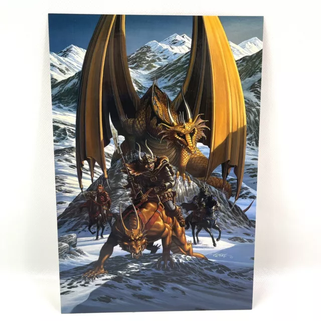 Elmore Colossal Cards Fire Drake #10 Larry Elmore 1995 Size 10 x 7