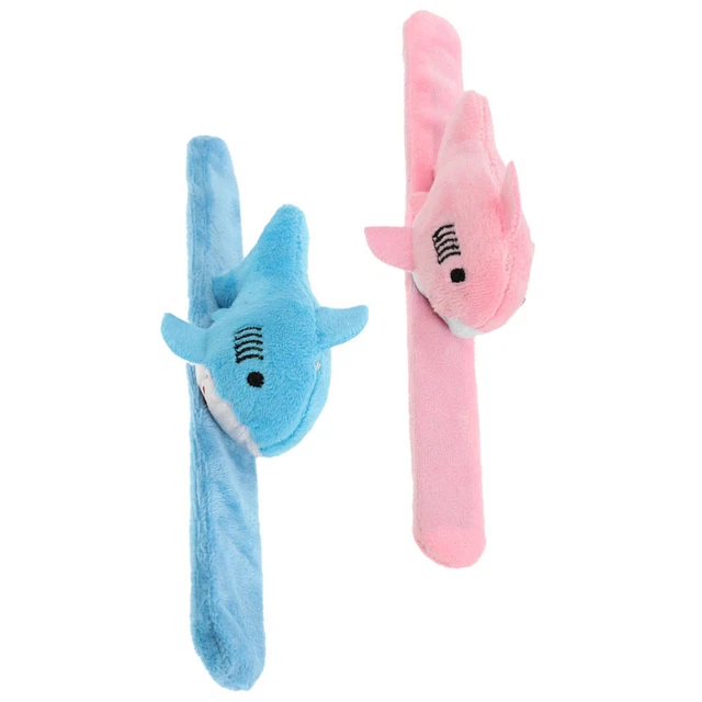 2 Pcs Plush Ring Shark Slap Bracelet Party Bracelets Papa Circle