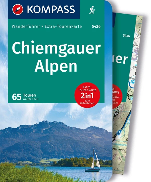 KOMPASS Wanderführer Chiemgauer Alpen, 65 Touren Walter Theil