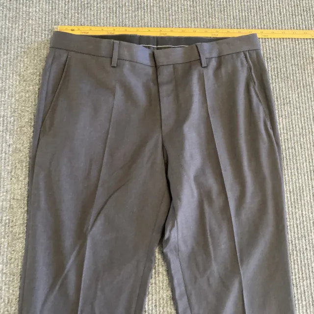 Boss Hugo Boss Slacks Mens 34x32 Dark Grey Pockets Dress Pants