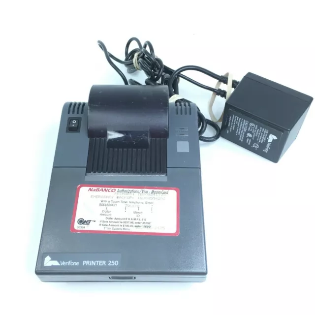 VeriFone Printer 250 Printer Business Receipt Printer with Power Cord VeriFone Printer 250 Printer Business Receipt Printer with Power Cord