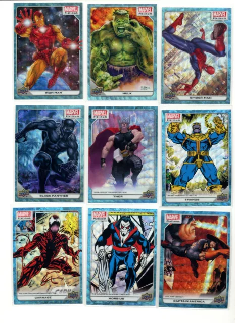 2023 Upper Deck Marvel Platinum Blue Surge Parallels - Complete Your Set