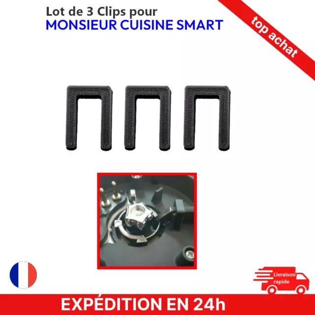 Lot de 3 Clips Butées Anti fuite pour Monsieur Cuisine SMART Silvercrest LIDL