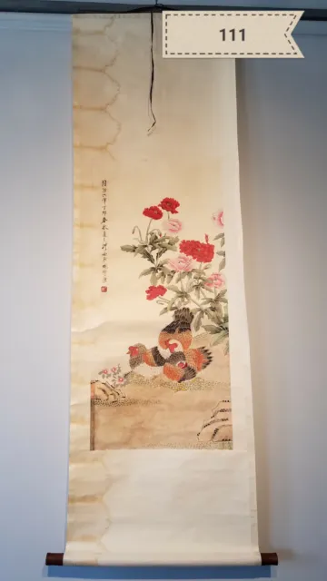 Wang ceremony chicken Antique Scroll