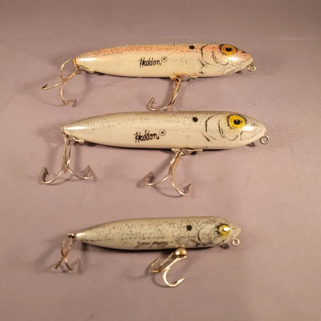 Vintage Heddon 4.25 G Finish Drop Zara Spook Shad RARE Fishing Lure with  Papers