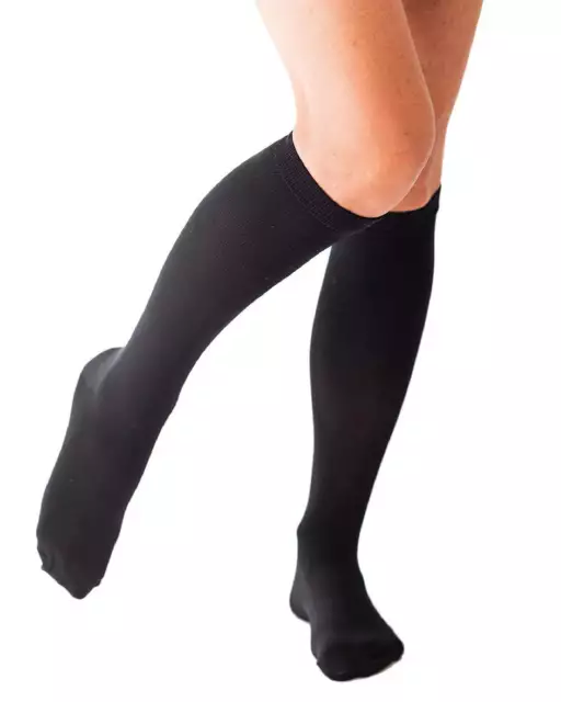 Compression Socks Men Women Travel Black Flight Flying Anti Swelling Support