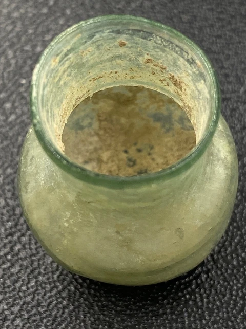 Vase Bouteille En Verre Teinté Irisé - Style Balsamaire Murano - Vintage