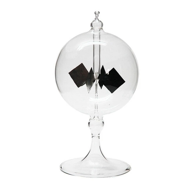 Solar Crookes Radiometer Glass Windmill Handmade Toy for Party Home3768