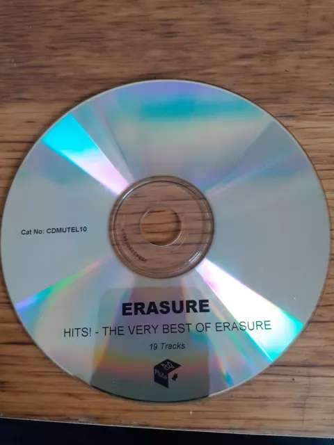 Erasure Hits Very Best Of Mute Cdr Promo Rare Cdmutel 10 Vg