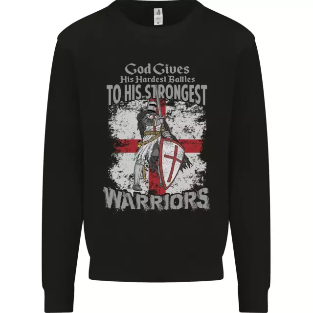 St Georges Day Knights Templar Warriors Mens Sweatshirt Jumper