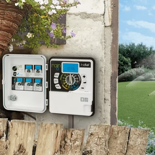 Centralina Outdoor 24V I-Dial 12 Zone Rain per Orto e Giardino Irrigazione