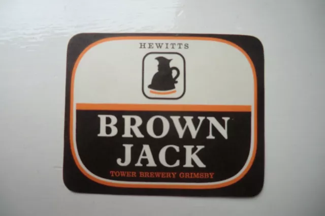 Hewitts Grimsby Brown Jack Brewery Beer Bottle Label