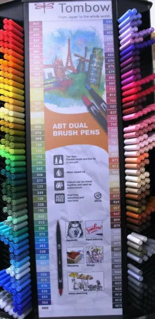 Tombow Abt Dual Brush Pen Divers Couleurs - Polyvalent Crayon