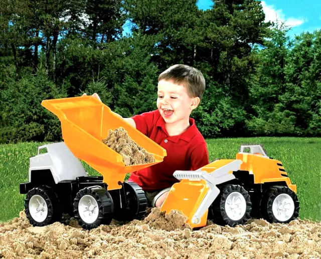 American Plastic Toys Mega Construction Set (2) Orange 1.5yrs.+ - New
