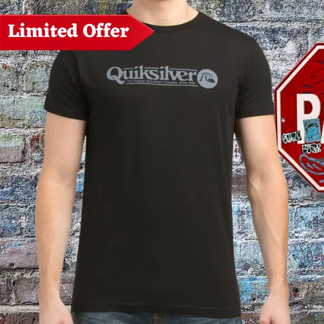 Nwt Quiksilver Art Tickle Tee Men's Black Crew Neck T-Shirt Size M L Msrp $31.99