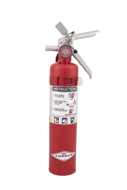 Amerex B417T, 2.5 Pound ABC Dry Chemical Class A B C Multi-Purpose 2.5 Pound ...