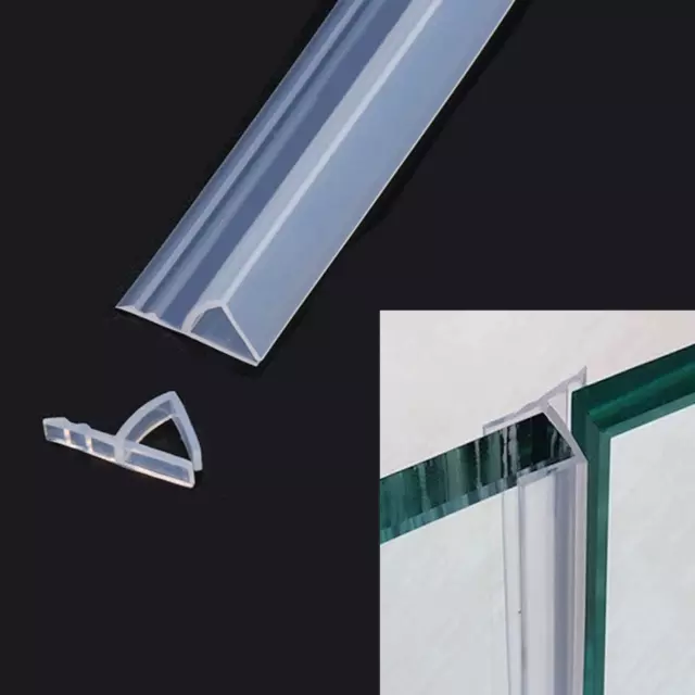 Shower Door Bottom Seal Shower Sweep with Drip Rail for 1/2 Inch Glass, 78.74-In