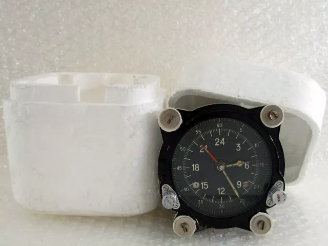 129 ChS 55M Molnija USSR Russian Aircraft TU-134 MIG-23 Helicopter Mi-9 Clock