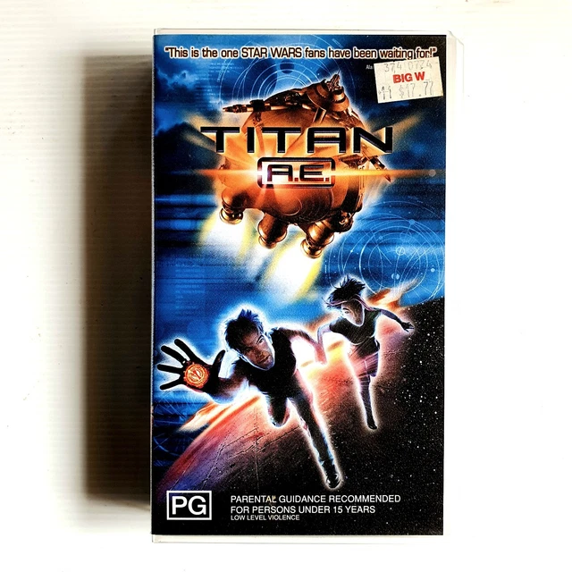 TITAN A.E. VHS Video Cassette Tape 2000 Sci-Fi Animation, Damon ...