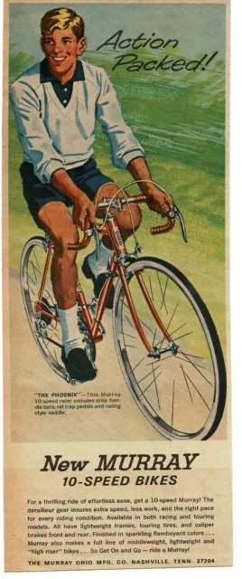 1966 MURRAY BICYCLE Bike 10 speed Phoenix art Vintage Print Ad 2