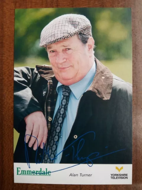 RICHARD THORP *Alan Turner* EMMERDALE PRE-SIGNED AUTOGRAPH FAN CAST PHOTO CARD