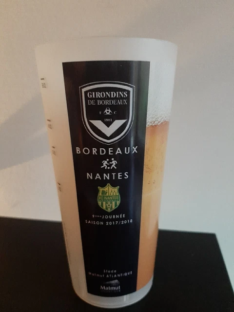 Ecocup  GIRONDIN BORDEAUX / NANTE Gobelet COLECTOR  50cl Plastique 2017/2018
