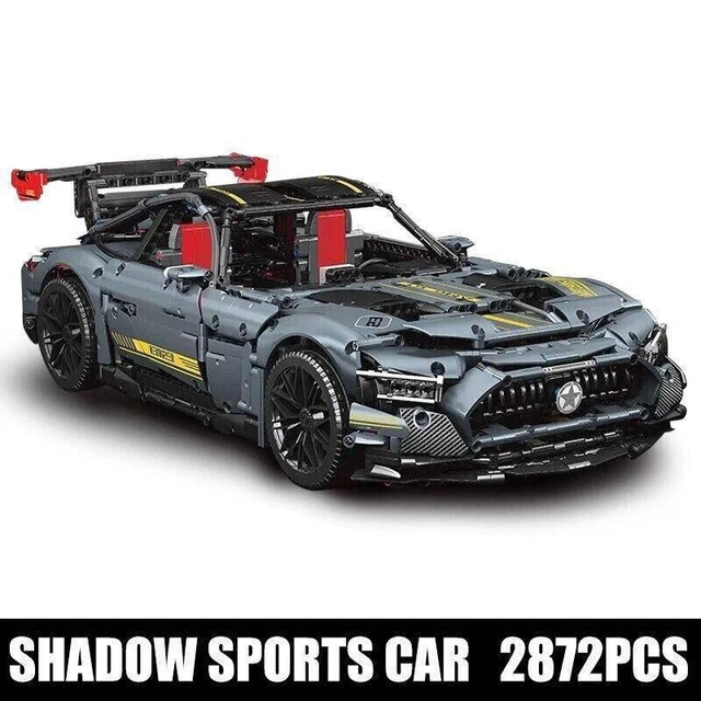 BUILDING BLOCKS MOC Shadow Roadster Racing Cars Bricks DIY Kids Model