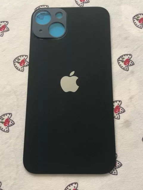 vitre arrière iPhone 13 Noir ( Minuit) Grand Trou.