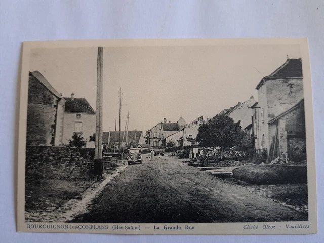 CPA Village de  BOURGUIGNON-les-CONFLANS la grande rue  dept-70