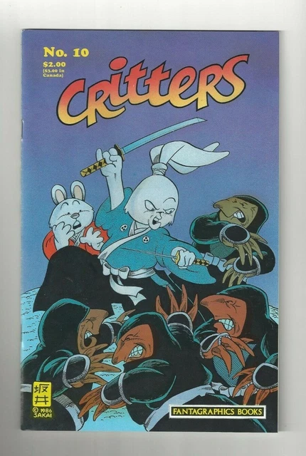 Critters #10 9.0 (W) VF/NM Usagi Yojimbo Fantagraphics 1987 Stan Sakai