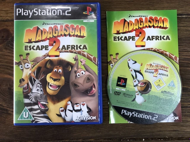 Madagascar: Escape 2 Africa Sony PlayStation 2 PS2 2008 Perfect Condition Tested