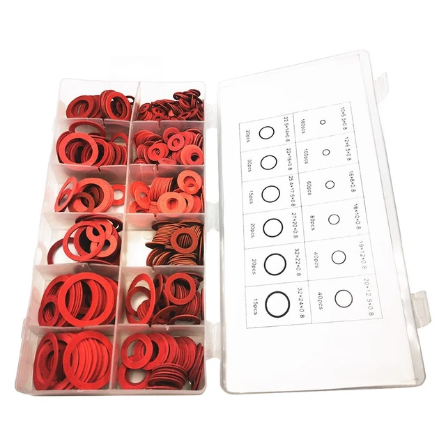 Coffret De 320 Joints Plats Kinetics Line - 3/8" à 1" - Pour Plomberie Et Chauffage - Résiste à 180°C