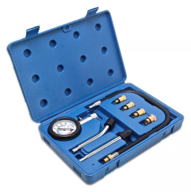 SATRA Automotive Petrol Engine Compression Tester Test Kit Gauge Car Motorcycl