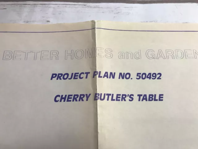 better homes gardens cherry butlers table 5092 handy woodworking plan