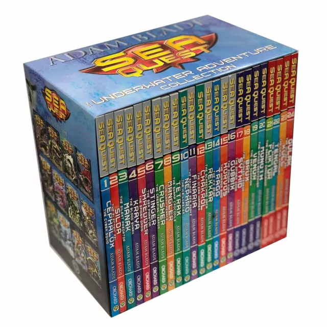 Sea Quest Series 1-6 24 Books Slipcase Edition Collection Set By Adam Blade NEW