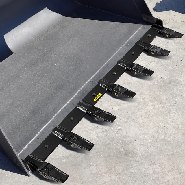 VEVOR BUCKET TOOTH Bar Bolt on Tractor Bucket Teeth 72'' Bucket Width