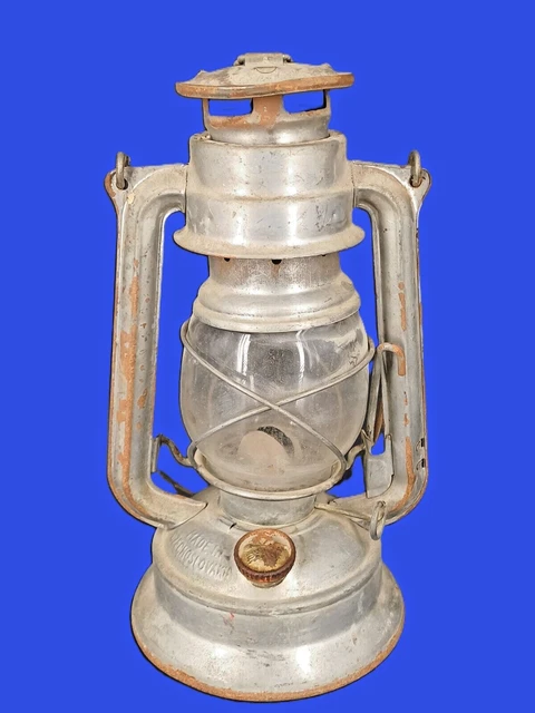 Lanterne Tempête à Pétrole – Bleue – Incandescente – Marque Générique