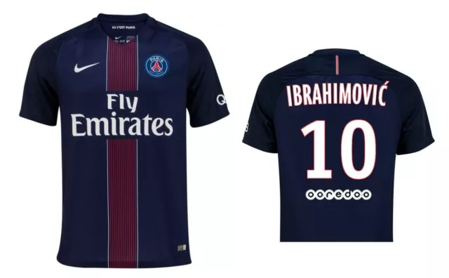 MAGLIA NIKE PARIS Saint Germain 2016 2017 Home Ibrahimovic 10 I Home PSG EUR 399 95 PicClick IT