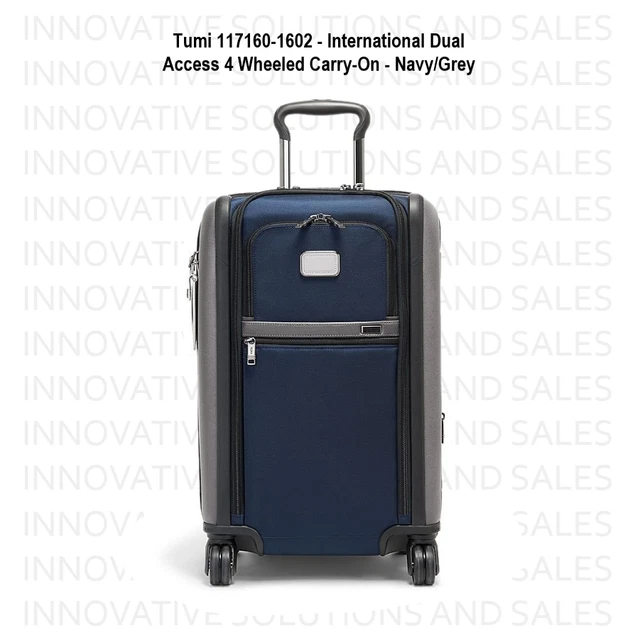 Tumi 117160-1602 - International Dual Access 4 Wheeled Carry-On - Navy/Grey
