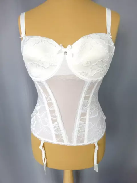 Guêpière bustier portes jarretelles sexy dentelle Taille FR90 US/UK34 EU75 CUP C