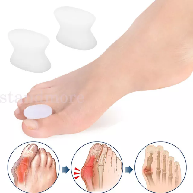 1/2 pair Toe Spreader Bunion Gel Straightener Separator Corrector Protector Pain