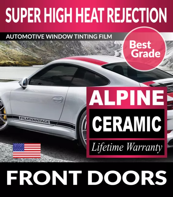 Alpine Precut Front Doors Window Tint Film For Mazda B2200 B2600 Ext 88-93