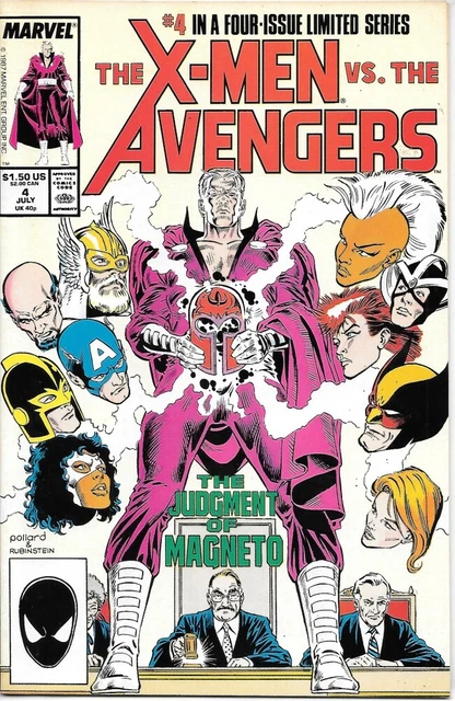 X-Men vs. The Avengers Comic Book #4 Marvel Comics 1987 VERY HIGH GRADE UNREAD