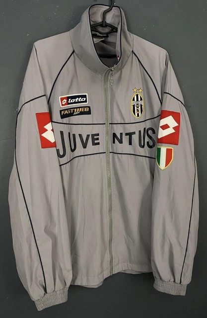 MEN'S LOTTO FC Juventus 2001/2002 Track Top Jacket Soccer Football Size
