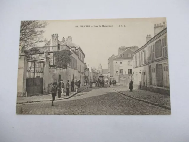 Cpa Seine Saint Denis 93 Pantin Rue De Montreuil