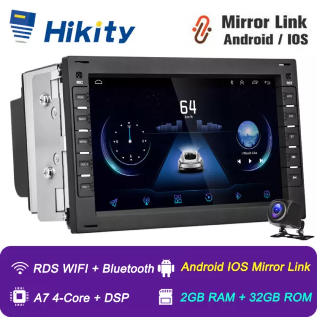 32GB Android 12 Autoradio GPS Navi BT Für VW Polo 9N Golf Jetta MK4 Passat B5 T5