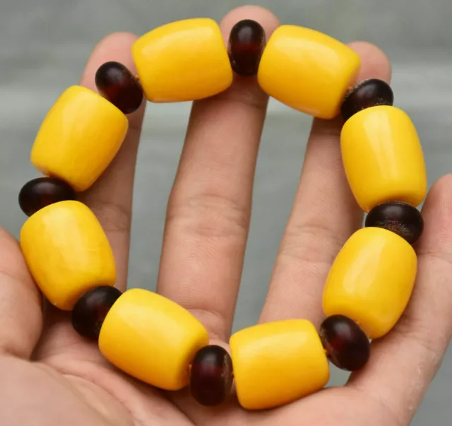 Imitate Beeswax Beautiful Girl Amulet Periapt Exorcism Bracelet Hand Chain 2