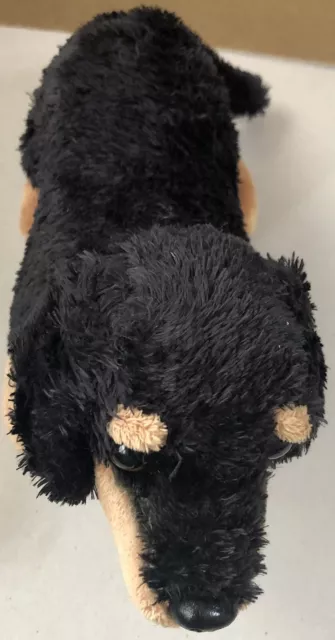 Aurora World Dachshund Plush 8" Soft Stuffed Animal Toy Black Weiner Dog Doxie 2